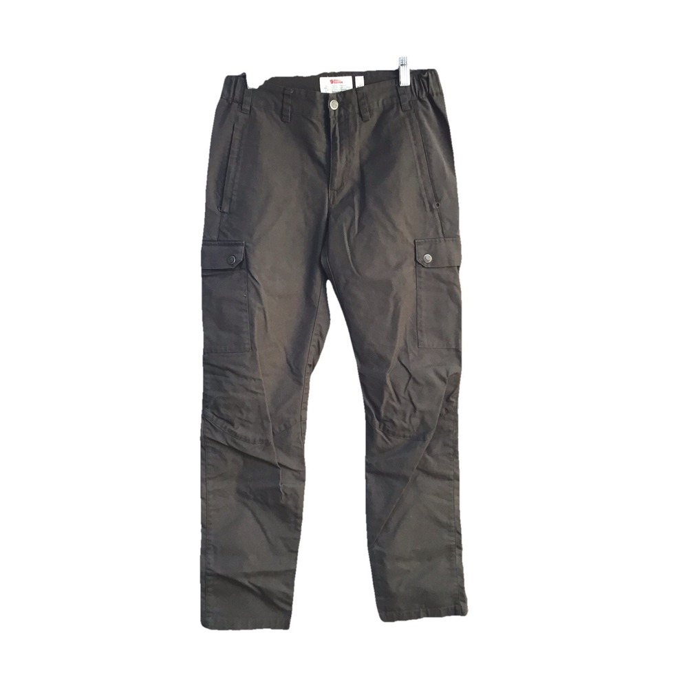 Fjallraven Stina Women's Cargo Trousers Brown G-1000 Hiking Pants 29 (30x30)